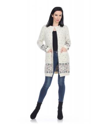 Lady's Knitted Sweater  Jacket  KF20813