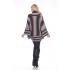 Lady's Knitted Poncho Sweater KN20046