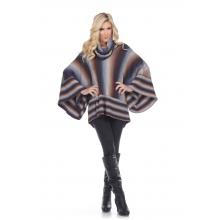 Lady's Knitted Poncho Sweater KN20046