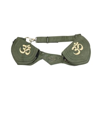 Cotton Multi Pocket  Om Yoga Fanny Bag CT8