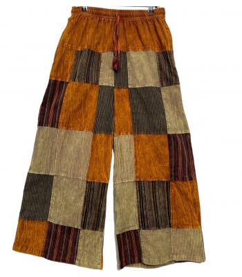 Cotton Multi Patchwork Mountain Palazzo Pant D1019