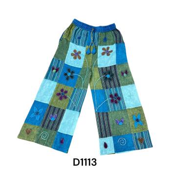 Artwork Floral Pant D1113