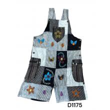 Flower Hand Embroidery Cali Romper D1175