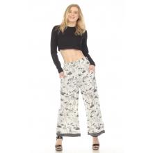 Cotton Black & White Mushroom Plazzo Pant D862