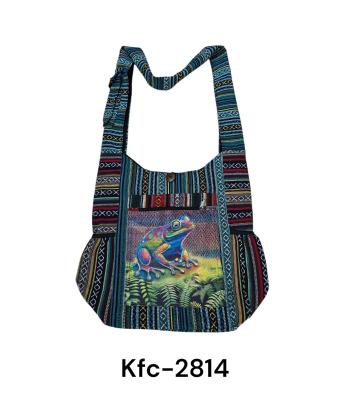 Cotton Blue Multi Frog Bag KFC2814 