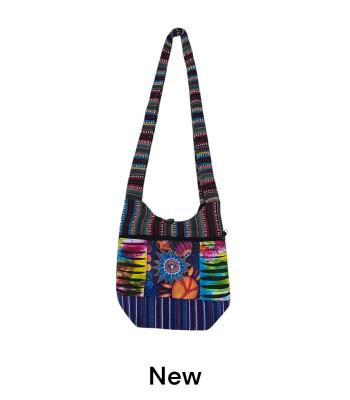 Cotton Multi Patch Razor Floral Third Eye Mini Bag KFC2831 