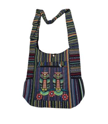 Cotton Multi Side Pocket King & Queen Owl Bag KFC2841 
