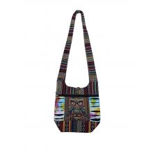Cotton Razor Cut  King Owl Zip Mini Hobo Bag KFC2882