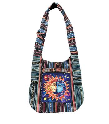 Cotton Side Pocket Sun Moon Chakra Bag KFC2902