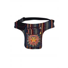 Cotton Patchwork Zip Pocket  Sun Fanny Bag KFC2917