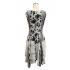Women Black and White Floral Cali Dress KS25634
