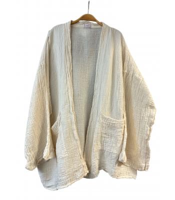 Cotton Open Front Pocket Cardigan KTK410 