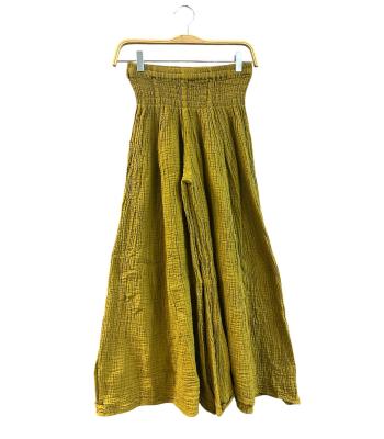 Cotton Gold Line Wide Leg Palazzo Pant KTX2540