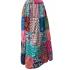 Cotton Multi Patch Long Festival Skirts MB29