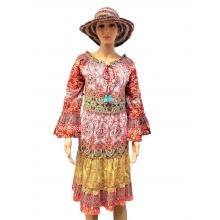 Cotton Multi Color  Mountain  Dress MD43