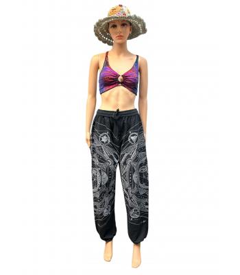 Cotton Black and White Single Shyama Buddha Eye Universe Yoga Pant NC2027 