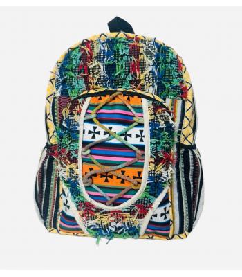Thread Knot Eyelash Fringe Festival Backpack RIB24744