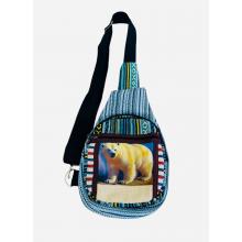 Cotton Patch Zip Polar Bear Crossbody Bag  RIB24761