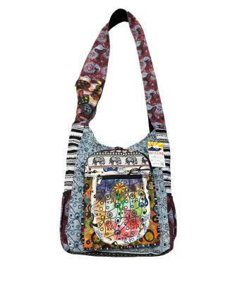 Embroidery Two Side Pocket Festival Bag RIB24783