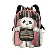 Cotton Hemp Multi Color Sloth Backpack RIB24790