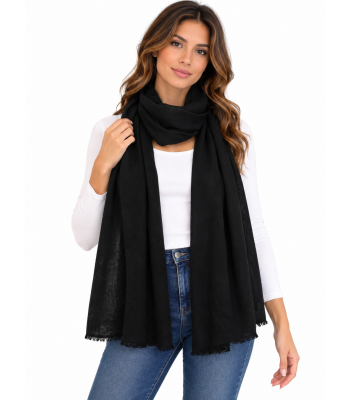 Exclusive Cashmere Scarf PR1 Black