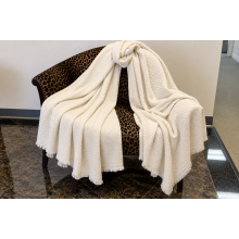 Exclusive Cashmere Throw Blanket PR2 Off White