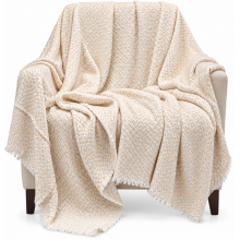 Exclusive Cashmere Throw Blanket PR2Beige