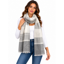 Exclusive Cashmere Natural Stole PR5 Dark Grey