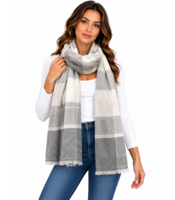Exclusive Cashmere Natural Stole PR5 Dark Grey