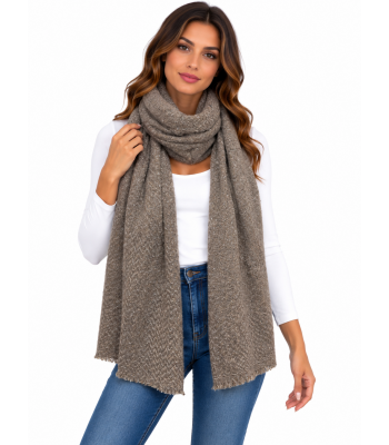 Exclusive Cashmere  Muffler PR6 Dark-brown