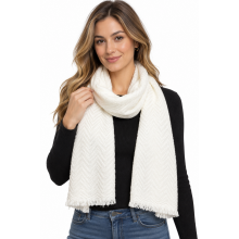 Exclusive Cashmere  Muffler PR6 White