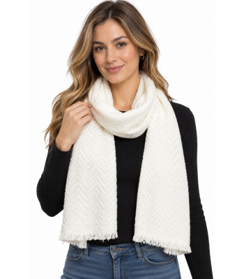 Exclusive Cashmere  Muffler PR6 White