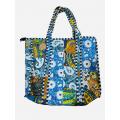 Cotton Patchwork Kantha Stiches Quilted Shopping Bag R25948