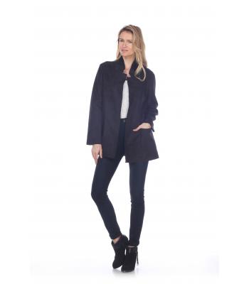 Suede Long  Coat (KF9101/ AG08)