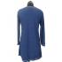 Women  Flower Emb  Two pocket open Front  Long Cardigan Jacket FC37