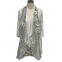 Snow White Open Front Cardigan (KS22712)