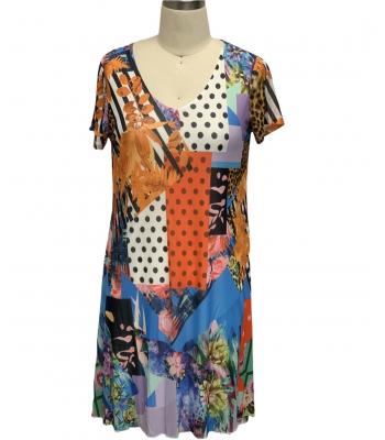Women's Short Sleeve Dress (KV2229) Pack of 4 Pieces (S M L XL)