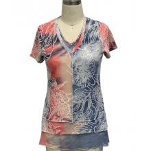 Women's Half Sleeve V Neck Tops (KV2231)