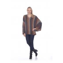 Lady's Sweater Poncho  (KN18222)