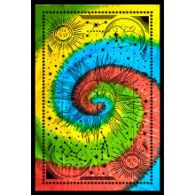 Tie Dye swirl Sun Moon Tapestry (B1056)