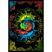 Tie Dye Triple Sun Tapestry (B1143)