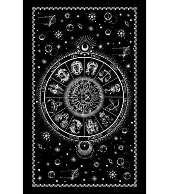  B/W Sun  with Astrology Tapestry B21