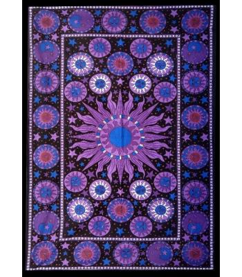  Cotton Purple Multi Sun Tapestry B2231