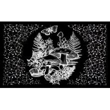 Butterfly Mushroom Tapestry B25