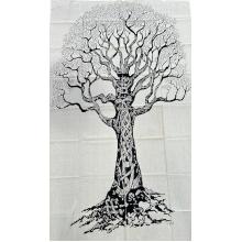 Tree of life b/w Tree of Life Tapestry B25A