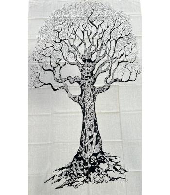 Tree of life b/w Tree of Life Tapestry B25A