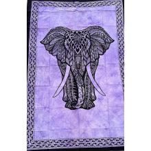 Tribal Purple Elephant Tapestry B33