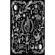 Single Black N White Peace Hand (B519)
