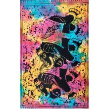 Elephant Friends  Multi Tie Dye  Poster (B1051)