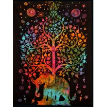 Elephant Tree Multi Tie Dye Poster 30x40 (B1044)